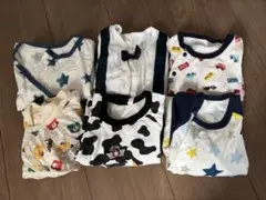 男の子　夏用ロンパース・カバーオールセット（50-60)