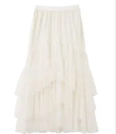 COCODEAL チュールティアードスカート　Sサイズ