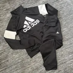 adidas◆ジャージ・上下・150・黒◆アディダス・セットアップ・キッズ