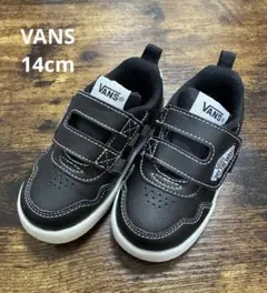 VANS ブラック スニーカー マジックテープ　14cm