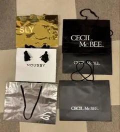 LOVE BOAT・ SLY・Cecil McBee ショップ袋　6点セット