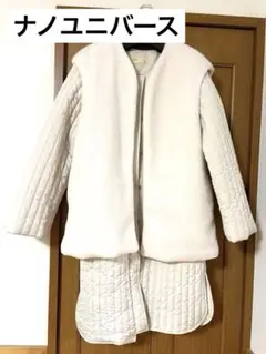 値下げ！新品タグ付き！3way ナノ・ユニバース ロングジャケット ホワイト