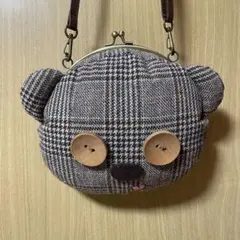 ★限定品★ティム　がま口ポシェット チェック柄　(ミニオン　ユニバ) 26日まで