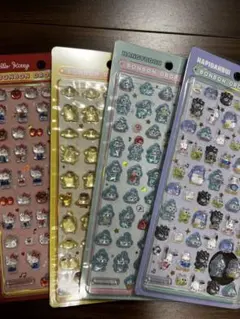 ボンボンドロップシールサンリオミニ4枚セットはびだんぶいハンギョドンキティ