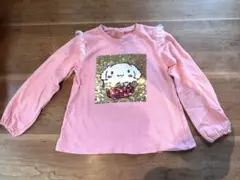 キティちゃん シナモロール　スパンコール 長袖カットソー ピンク