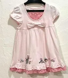 美品★メゾピアノ★激レア　希少　平成レトロ　ベリエちゃん　ワンピース　100