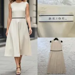 BEIGE, ベイジ CINDY カシュクール ワンピース ベルト ベージュ - メルカリ