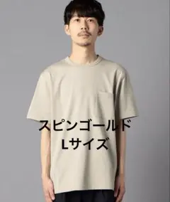 スピンゴールド　ポケットTシャツ　ベージュ　L 未使用のサムネイル