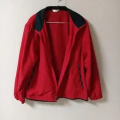値下げ★ユニセックス　赤いフルジップジャケット