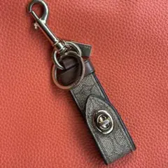 COACH コーチ キーホルダー ターンロック シグネチャー ゴールド