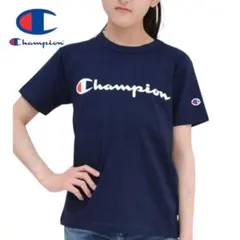 B591○新品 タグ付 Champion Tシャツ 130 キッズ ネイビー