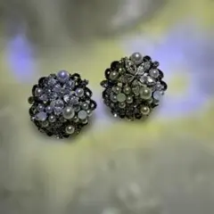 再値下げ❣️イヤリングビンテージ風ガラスとパール❣️新品、未使用❣️