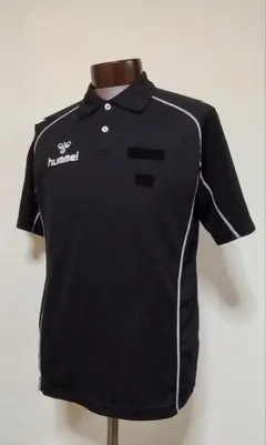 【値下げ】hummel ブラック ポロシャツ 審判用