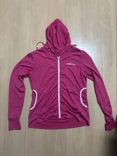 パーカー　フーディー　ランニングウェア　ジャージ　ピンク　Lサイズ
