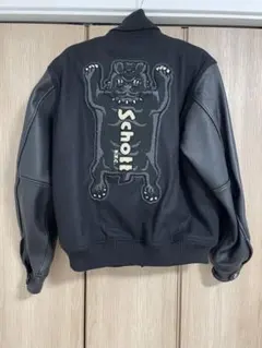 【希少】ショット Schott rodメルトン スタジャン 刺繍 ブラック 希少】ショット Schott rodメルトン スタジャン 刺繍 ブラック - メルカリ