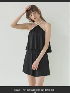 titivate sea dress水着 3点セット ブラックのサムネイル