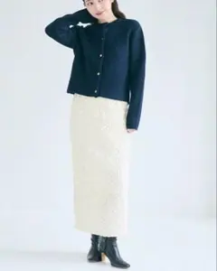 coca ラインスカート アイボリー タイトスカート