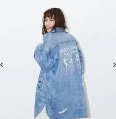 ロデオクラウンズ ビックリボンデニムジャケット SNSで大人気 