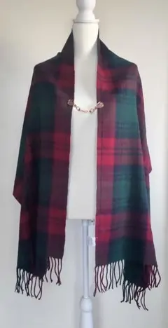 未使用・匿名配送【grove】マフラー　ストール　ひざ掛け　チェック