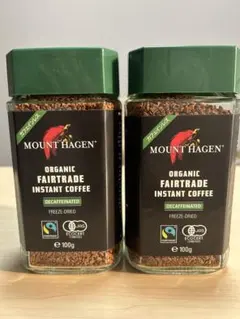 MOUNT HAGEN オーガニック インスタントコーヒー 100g 2個セットのサムネイル