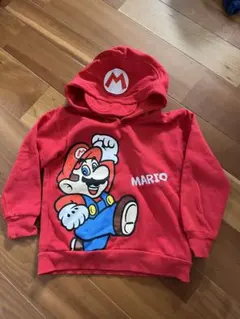 マリオ パーカー 120サイズ 赤