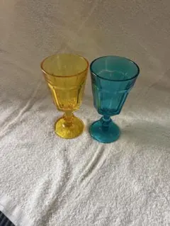 カラフルなワイングラス✨️