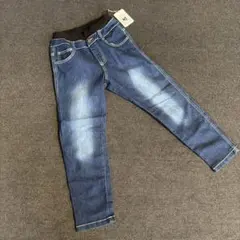 デニム ゴムウエスト スリムフィットパンツ