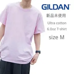 新品未使用 ギルダン ウルトラコットン 6oz 無地 半袖Tシャツ ピンク M
