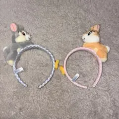 終売　ディズニーリゾート　とんすけ　ミスバニー　バンビ　カチューシャ　うさぎ