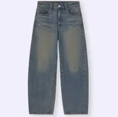 GU⭐︎バレルレッグジーンズ⭐︎ブルー⭐︎S