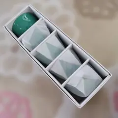 香蘭社花柄湯飲み5個セット