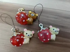 z*6様 リラックマ ジュエリーストラップ いちご - メルカリ