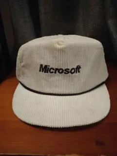 80's 90's Microsoft コーデュロイ キャップ トラッカー