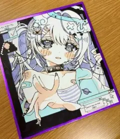 つ*ら様 一点物 手描きイラスト オリジナルイラスト コピック 色紙