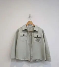 ライトグリーン ジップアップジャケット120-165