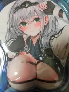 ホロライブ 白銀ノエル おっぱいマウスパッド ラバーマット マウスパッドのサムネイル