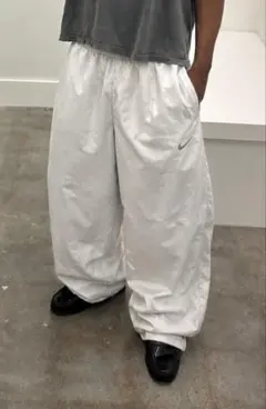 00s nike baggy nylon pants y2k tech - メルカリ