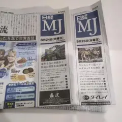 日経MJ新聞 ８/２４〜８/２６号 匿名配送