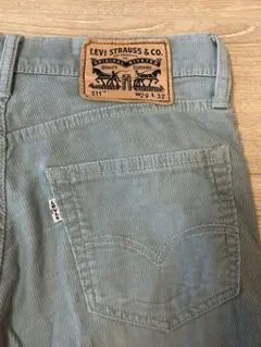 リーバイスLEVI 511 コーデュロイパンツ W29 L32水色