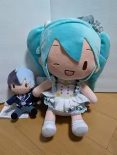 プロセカ　初音ミク　青柳冬弥　ふわふわぬいぐるみ