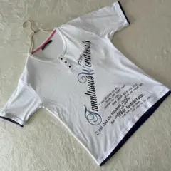 the boys garden ボタンネック Tシャツ　カットソー　ホワイト