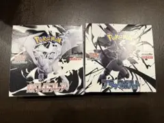 ポケカ ホワイトフレア ブラックボルト シュリンク無し ペリペリあり 各1BOX