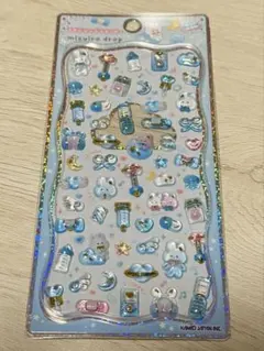 プチドロップステッカー　mizuiro drop 水色ドロップ　シール