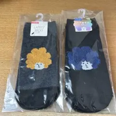 （新品未使用）アフロさんソックス2足セット　ショート丈
