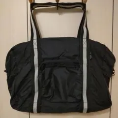 アニエスb ナイロン ブラック ボストンバッグ 折りたたみ