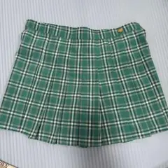 kate spade 緑 チェック柄スカート 140