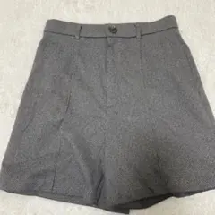 GU ヘリンボーン柄 ショートパンツ グレー