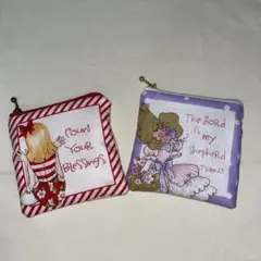 ロラライハリス Joy Journey レディー柄フラットポーチセット