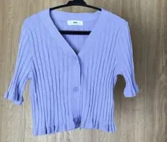 【WEGO】　半袖ショート丈カーディガン