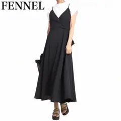 新品 フェンネル バックリボンキャミソールワンピース ブラック 日本製